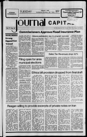 Journal Capital (Pawhuska, Okla.), Vol. 77, No. 23, Ed. 1 Tuesday, February 3, 1987
