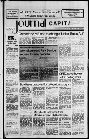 Journal Capital (Pawhuska, Okla.), Vol. 77, No. 29, Ed. 1 Wednesday, February 11, 1987