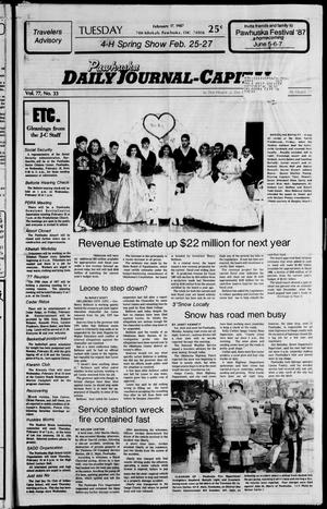 Pawhuska Daily Journal-Capital (Pawhuska, Okla.), Vol. 77, No. 33, Ed. 1 Tuesday, February 17, 1987