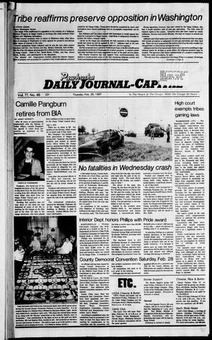 Pawhuska Daily Journal-Capital (Pawhuska, Okla.), Vol. 77, No. 40, Ed. 1 Thursday, February 26, 1987