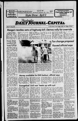 Pawhuska Daily Journal-Capital (Pawhuska, Okla.), Vol. 77, No. 59, Ed. 1 Wednesday, March 25, 1987