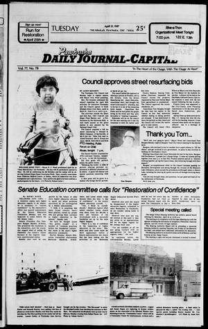 Pawhuska Daily Journal-Capital (Pawhuska, Okla.), Vol. 77, No. 78, Ed. 1 Tuesday, April 21, 1987