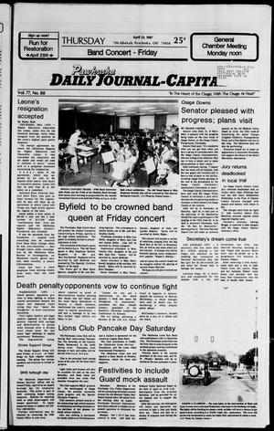 Pawhuska Daily Journal-Capital (Pawhuska, Okla.), Vol. 77, No. 80, Ed. 1 Thursday, April 23, 1987