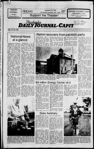 Pawhuska Daily Journal-Capital (Pawhuska, Okla.), Vol. 77, No. 185, Ed. 1 Friday, September 18, 1987