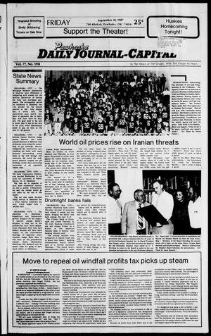 Pawhuska Daily Journal-Capital (Pawhuska, Okla.), Vol. 77, No. 190, Ed. 1 Friday, September 25, 1987