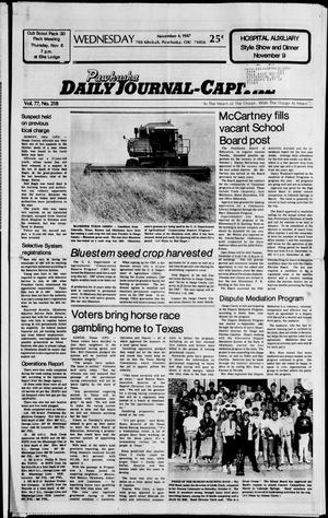 Pawhuska Daily Journal-Capital (Pawhuska, Okla.), Vol. 77, No. 218, Ed. 1 Wednesday, November 4, 1987