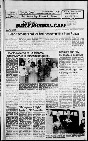Pawhuska Daily Journal-Capital (Pawhuska, Okla.), Vol. 77, No. 229, Ed. 1 Thursday, November 19, 1987
