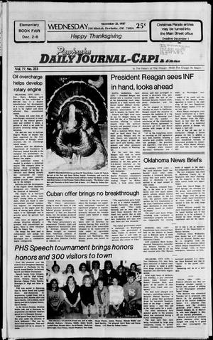 Pawhuska Daily Journal-Capital (Pawhuska, Okla.), Vol. 77, No. 233, Ed. 1 Wednesday, November 25, 1987