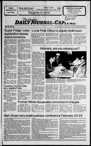 Pawhuska Daily Journal-Capital (Pawhuska, Okla.), Vol. 78, No. 29, Ed. 1 Thursday, February 11, 1988