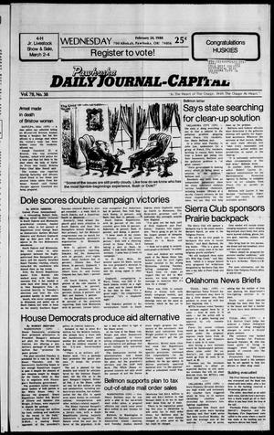 Pawhuska Daily Journal-Capital (Pawhuska, Okla.), Vol. 78, No. 38, Ed. 1 Wednesday, February 24, 1988
