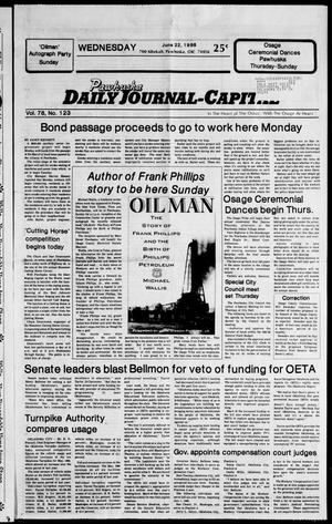 Pawhuska Daily Journal-Capital (Pawhuska, Okla.), Vol. 78, No. 123, Ed. 1 Wednesday, June 22, 1988