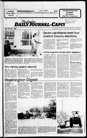 Pawhuska Daily Journal-Capital (Pawhuska, Okla.), Vol. 78, No. 138, Ed. 1 Wednesday, July 13, 1988