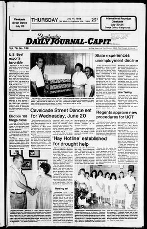 Pawhuska Daily Journal-Capital (Pawhuska, Okla.), Vol. 78, No. 139, Ed. 1 Thursday, July 14, 1988