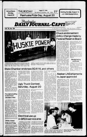 Pawhuska Daily Journal-Capital (Pawhuska, Okla.), Vol. 78, No. 159, Ed. 1 Thursday, August 11, 1988