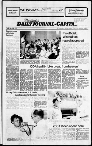 Pawhuska Daily Journal-Capital (Pawhuska, Okla.), Vol. 78, No. 173, Ed. 1 Wednesday, August 31, 1988