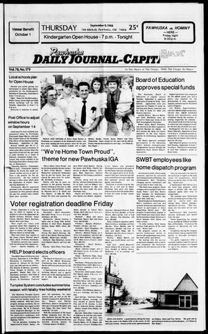 Pawhuska Daily Journal-Capital (Pawhuska, Okla.), Vol. 78, No. 179, Ed. 1 Thursday, September 8, 1988