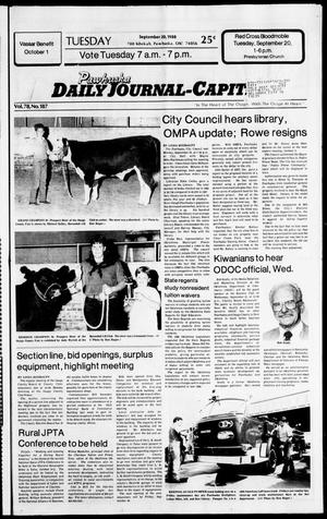 Pawhuska Daily Journal-Capital (Pawhuska, Okla.), Vol. 78, No. 187, Ed. 1 Tuesday, September 20, 1988