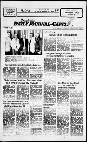 Pawhuska Daily Journal-Capital (Pawhuska, Okla.), Vol. 78, No. 234, Ed. 1 Friday, November 25, 1988