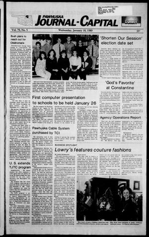 Pawhuska Journal-Capital (Pawhuska, Okla.), Vol. 79, No. 5, Ed. 1 Wednesday, January 18, 1989