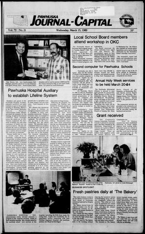 Pawhuska Journal-Capital (Pawhuska, Okla.), Vol. 79, No. 21, Ed. 1 Wednesday, March 15, 1989