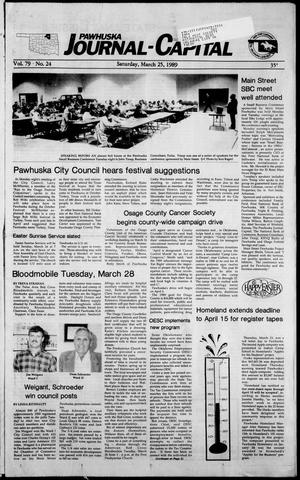 Pawhuska Journal-Capital (Pawhuska, Okla.), Vol. 79, No. 24, Ed. 1 Saturday, March 25, 1989
