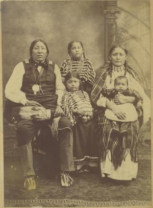Cheyenne Chief Whirlwind and Family