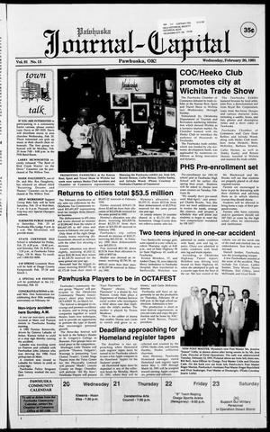 Pawhuska Journal-Capital (Pawhuska, Okla.), Vol. 81, No. 15, Ed. 1 Wednesday, February 20, 1991