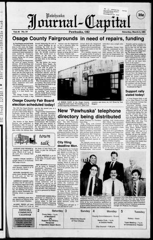 Pawhuska Journal-Capital (Pawhuska, Okla.), Vol. 81, No. 18, Ed. 1 Saturday, March 2, 1991