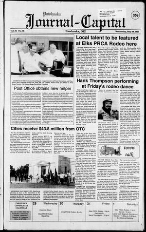Pawhuska Journal-Capital (Pawhuska, Okla.), Vol. 81, No. 43, Ed. 1 Wednesday, May 29, 1991