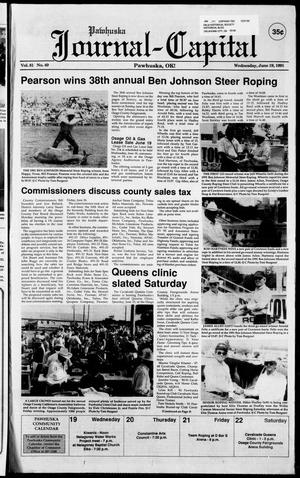 Pawhuska Journal-Capital (Pawhuska, Okla.), Vol. 81, No. 49, Ed. 1 Wednesday, June 19, 1991