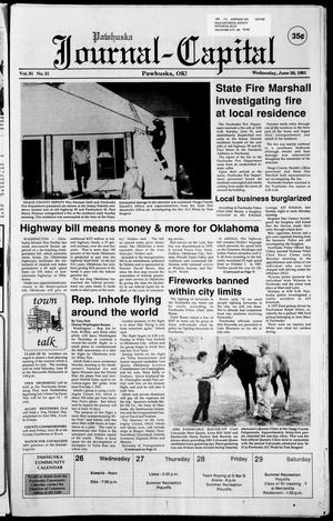 Pawhuska Journal-Capital (Pawhuska, Okla.), Vol. 81, No. 51, Ed. 1 Wednesday, June 26, 1991