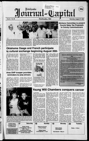 Pawhuska Journal-Capital (Pawhuska, Okla.), Vol. 81, No. 66, Ed. 1 Saturday, August 17, 1991