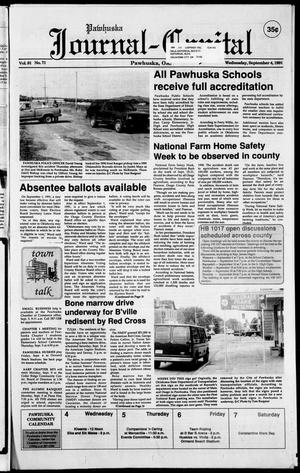 Pawhuska Journal-Capital (Pawhuska, Okla.), Vol. 81, No. 71, Ed. 1 Wednesday, September 4, 1991