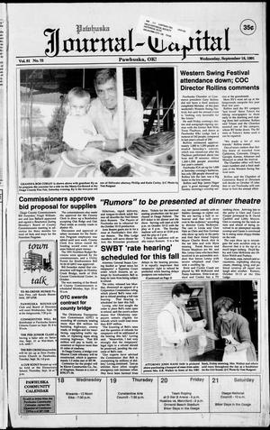 Pawhuska Journal-Capital (Pawhuska, Okla.), Vol. 81, No. 75, Ed. 1 Wednesday, September 18, 1991