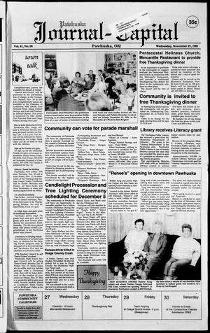 Pawhuska Journal-Capital (Pawhuska, Okla.), Vol. 81, No. 95, Ed. 1 Wednesday, November 27, 1991