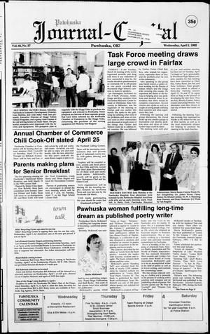 Pawhuska Journal-Capital (Pawhuska, Okla.), Vol. 82, No. 27, Ed. 1 Wednesday, April 1, 1992