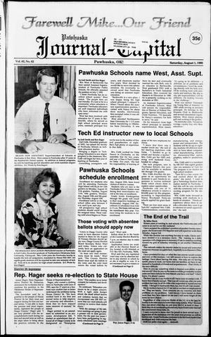 Pawhuska Journal-Capital (Pawhuska, Okla.), Vol. 82, No. 62, Ed. 1 Saturday, August 1, 1992