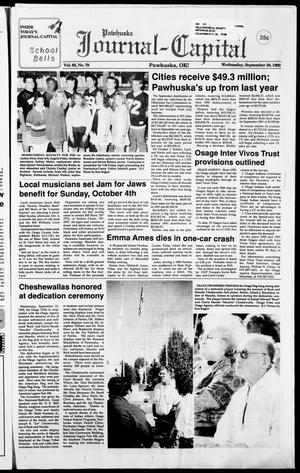 Pawhuska Journal-Capital (Pawhuska, Okla.), Vol. 82, No. 79, Ed. 1 Wednesday, September 30, 1992
