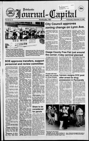 Pawhuska Journal-Capital (Pawhuska, Okla.), Vol. 83, No. 74, Ed. 1 Wednesday, September 15, 1993