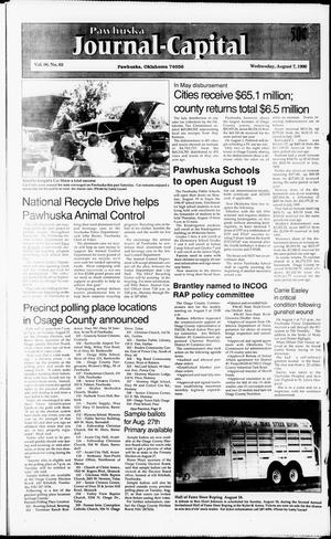 Pawhuska Journal-Capital (Pawhuska, Okla.), Vol. 86, No. 63, Ed. 1 Wednesday, August 7, 1996