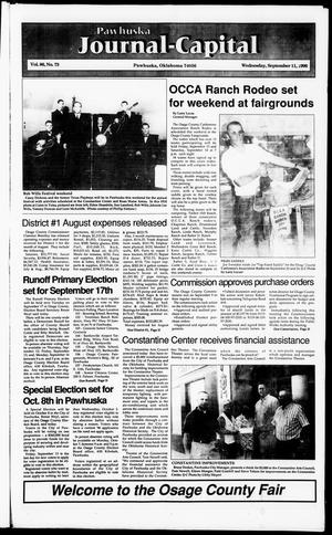 Pawhuska Journal-Capital (Pawhuska, Okla.), Vol. 86, No. 73, Ed. 1 Wednesday, September 11, 1996