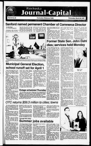Pawhuska Journal-Capital (Pawhuska, Okla.), Vol. 87, No. 23, Ed. 1 Wednesday, March 26, 1997
