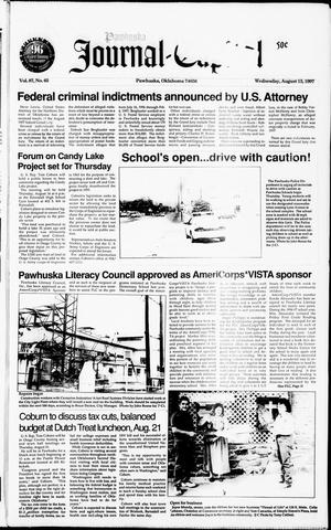 Pawhuska Journal-Capital (Pawhuska, Okla.), Vol. 87, No. 65, Ed. 1 Wednesday, August 13, 1997