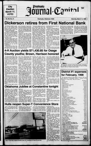 Pawhuska Journal-Capital (Pawhuska, Okla.), Vol. 88, No. 21, Ed. 1 Saturday, March 14, 1998