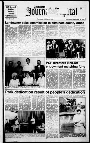 Pawhuska Journal-Capital (Pawhuska, Okla.), Vol. 88, No. 75, Ed. 1 Wednesday, September 16, 1998