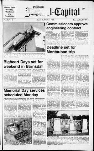 Pawhuska Journal-Capital (Pawhuska, Okla.), Vol. 89, No. 43, Ed. 1 Saturday, May 29, 1999