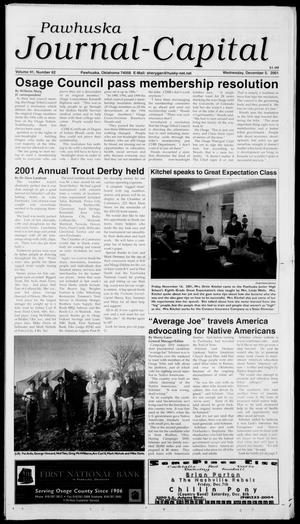 Pawhuska Journal-Capital (Pawhuska, Okla.), Vol. 91, No. 62, Ed. 1 Wednesday, December 5, 2001