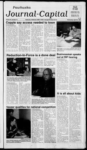 Pawhuska Journal-Capital (Pawhuska, Okla.), Vol. 95, No. 18, Ed. 1 Wednesday, April 30, 2003