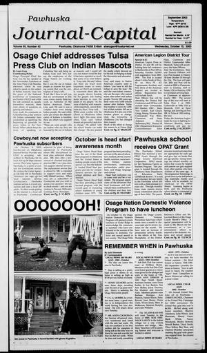 Pawhuska Journal-Capital (Pawhuska, Okla.), Vol. 95, No. 42, Ed. 1 Wednesday, October 15, 2003
