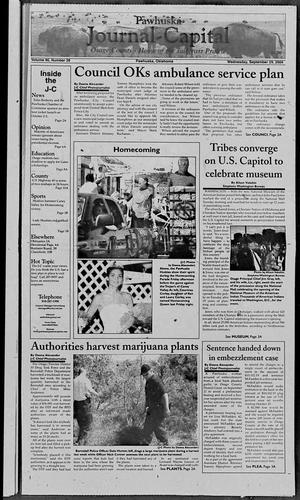 Pawhuska Journal-Capital (Pawhuska, Okla.), Vol. 96, No. 38, Ed. 1 Wednesday, September 29, 2004